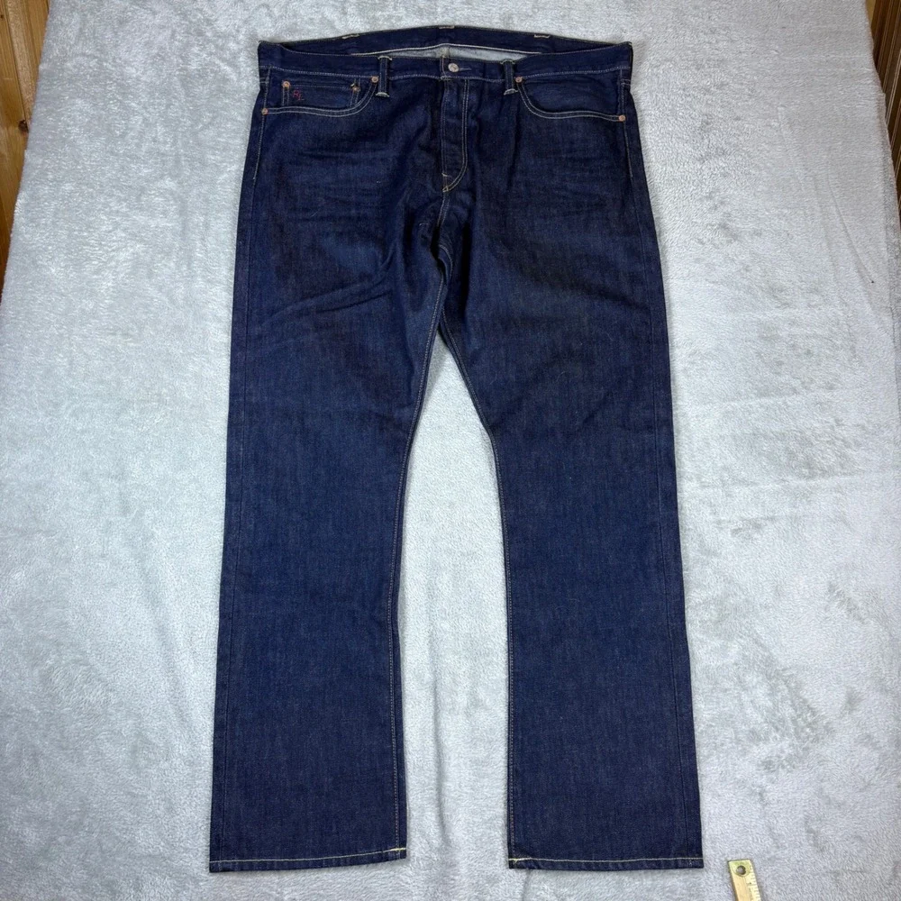 Polo Ralph Lauren Jeans Men 40x32 (Fits 42x34) Slim Fit Dark Wash‎ Indigo Denim